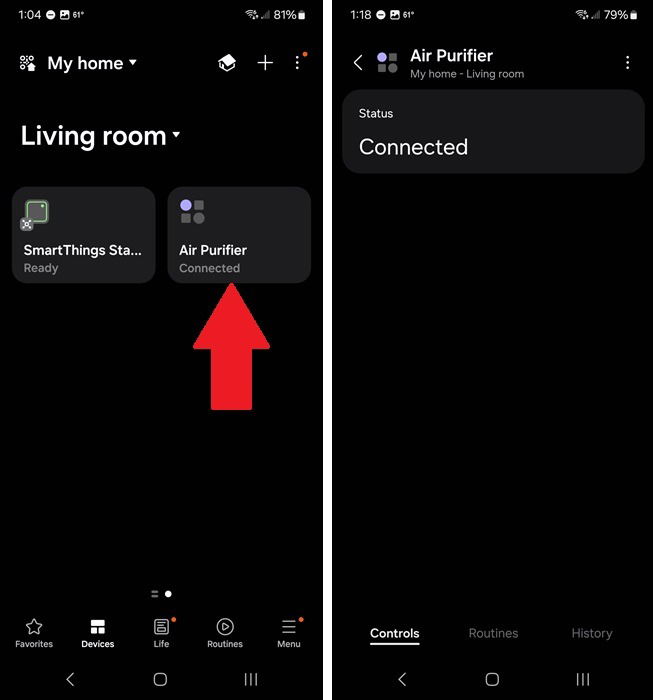 Connecting Air Purifier to SmartThings.