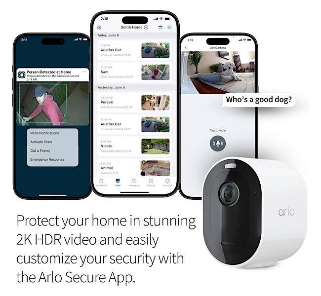 Arlo Pro 5s Spotlight Cameras Arlo Secure App