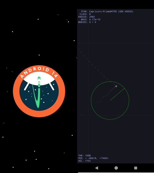 Playing hidden Android version game on phone. 