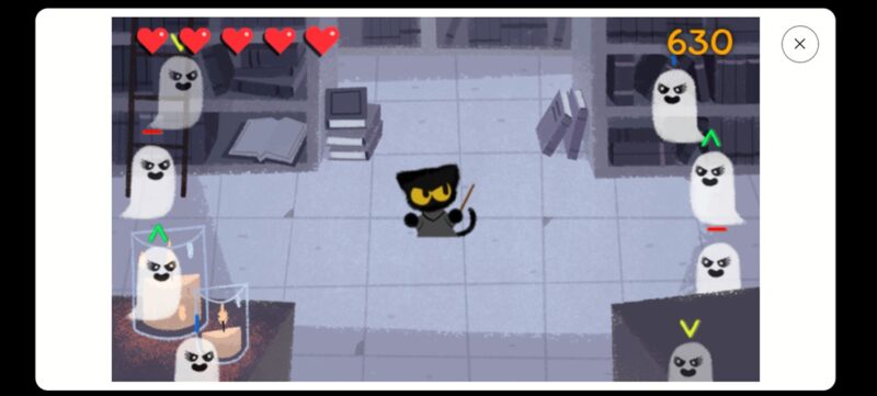 Magic Cat Academy Google game view in browser.