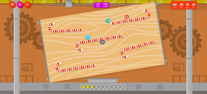 Santa Tracker mini games view.