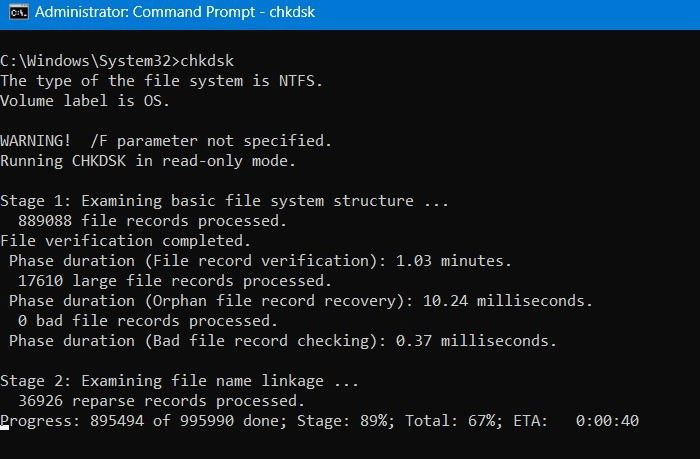 Common Windows Problems Solution Chkdsk