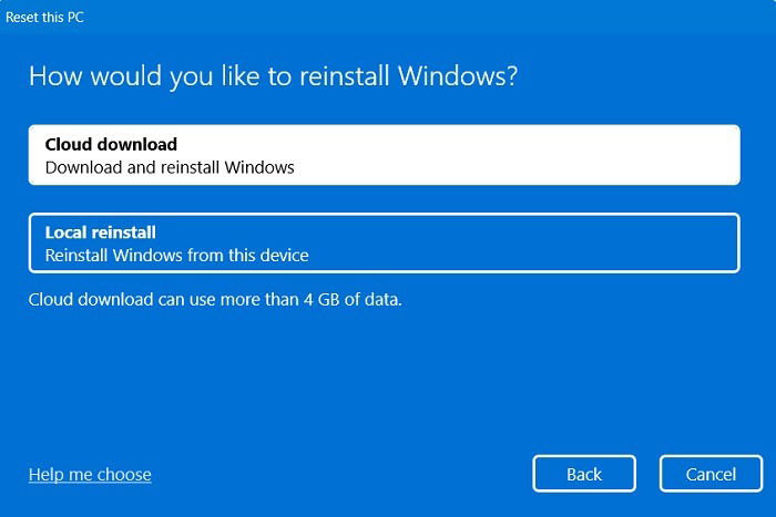Common Windows Problems Solution Reset Pc Cloud Download