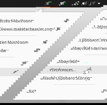 Copyq Clipboard Turbo Boost Tray Menu
