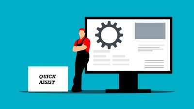 Featured Image: Quick Assist in Windows for troubleshooting.
