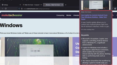 Firefox Ai Link Previews on Maketecheasier.com