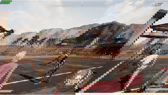 prison gameplay with fps counter