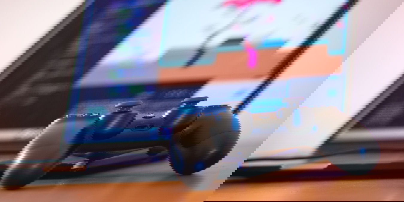 Gaming controller with a laptop