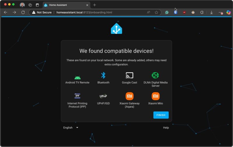 Home Assistant Found