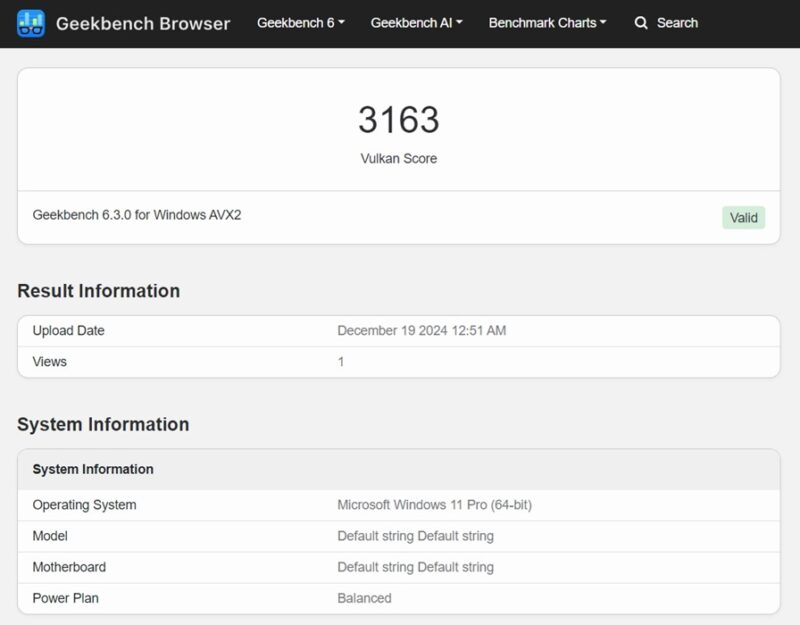 Kamrui Gk3plus GPU Benchmark score.