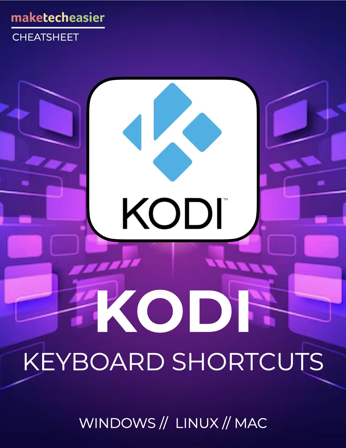 Kodi Keyboard Shortcuts Cheatsheet Download