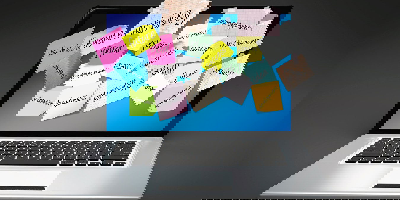 Laptop as a bulletin board for business