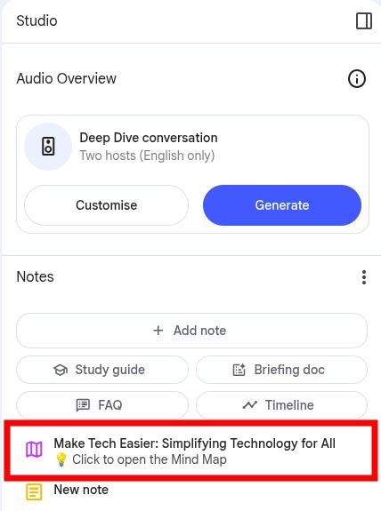 Mind Maps Innotebooklm