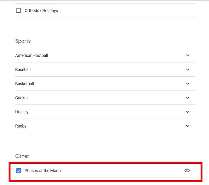 Moon Phases With Google Calendar Pc Other Calendars