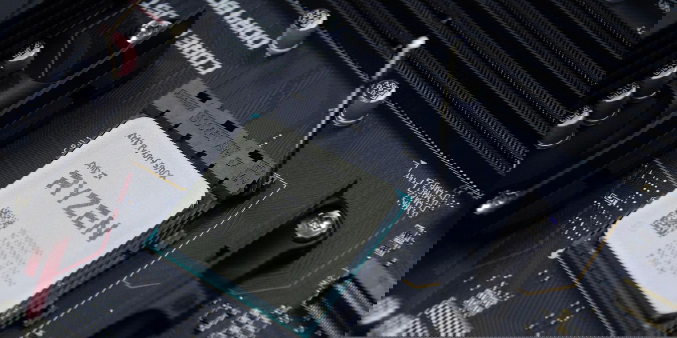 Close up of AMD Ryzen CPU