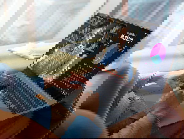 Person Using Galaxy Book4 Pro