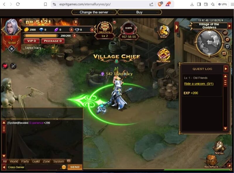 Playing Eternal Fury on Kamrui mini pc.