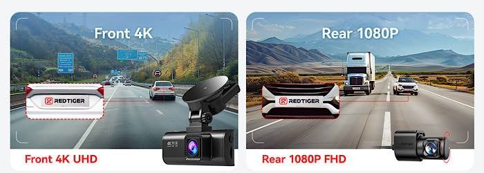 Redtiger Dash Cam Front Rear