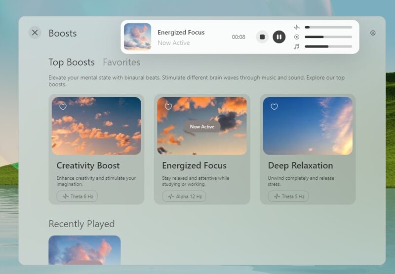 Using Energized Focus in Opera.