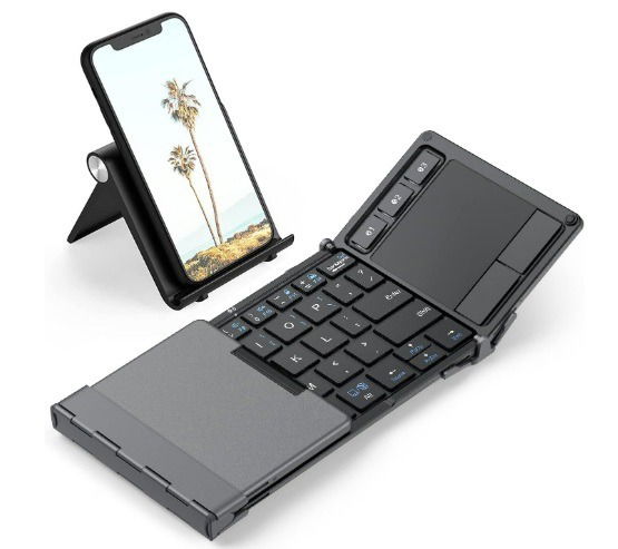 The iClever BK08 bluetooth keyboard.