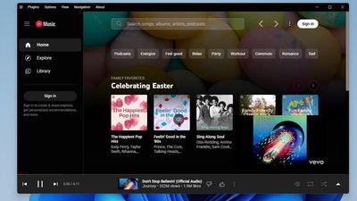 YouTube Music Desktop App on Windows.