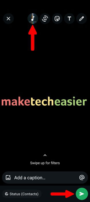 Send Status In Whatsapp