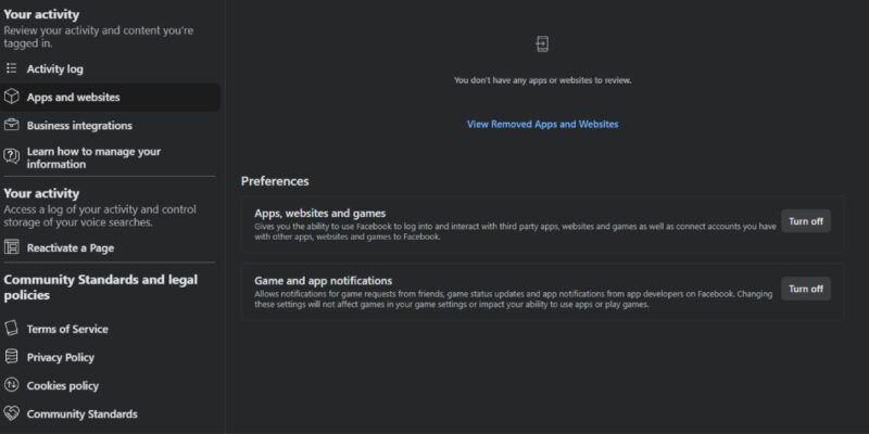 3rd Party Login Preferences