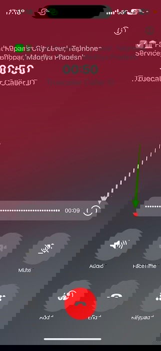 Stop Recording Button During Call