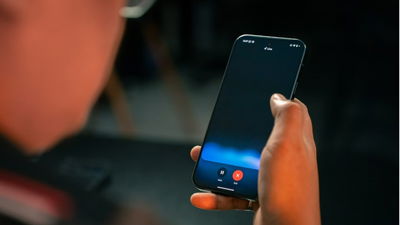 Person using Gemini Live