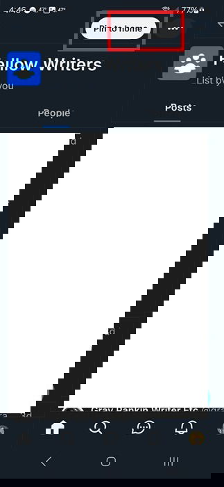 Pinning a list to the home screen.