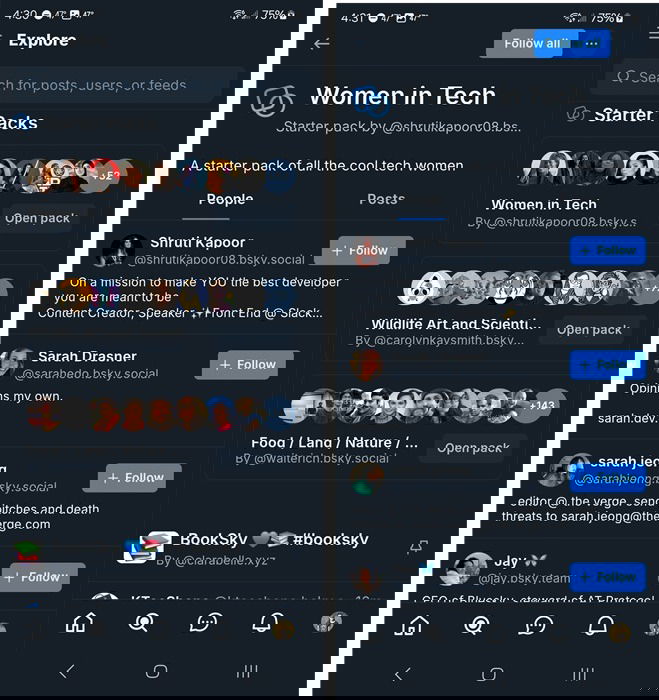 Customizing Bluesky with Starter Packs.