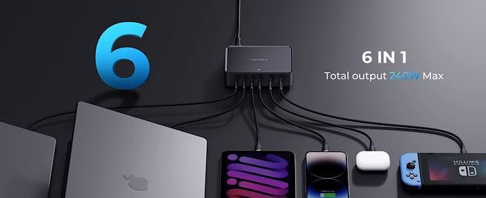 6-in-1 charging station