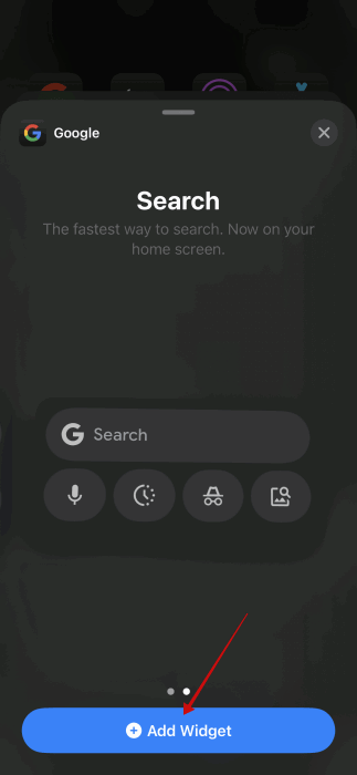 Add Shortcuts Google Search Widget Ios Searching