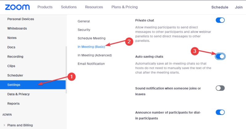 Auto Save Zoom Chat