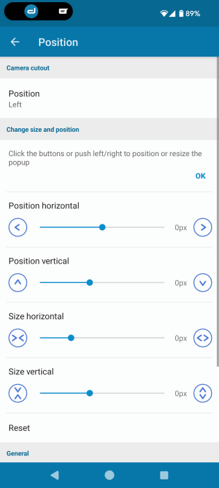 Changing position of Dynamic Island in sDynamic Spot app. 
