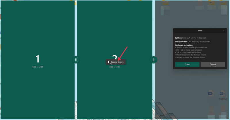 Fancyzones Dual Monitor Merge Multiple Zones