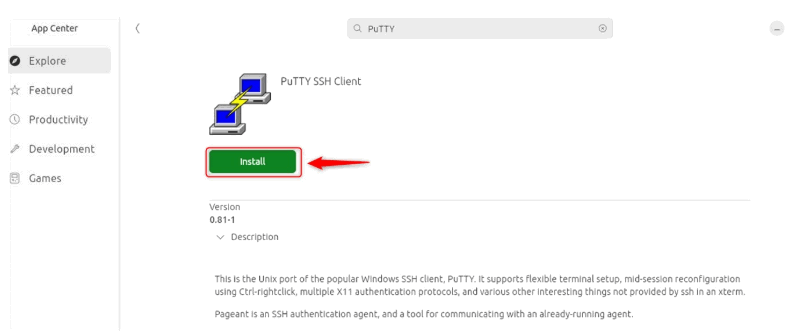 Install Putty