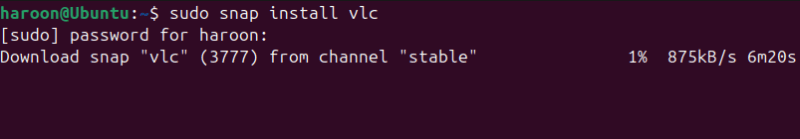 Installing Vlc In Ubuntu Terminak With Snap