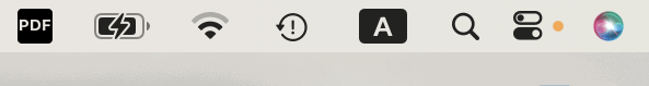 Orange Dot In macOS Menu Bar