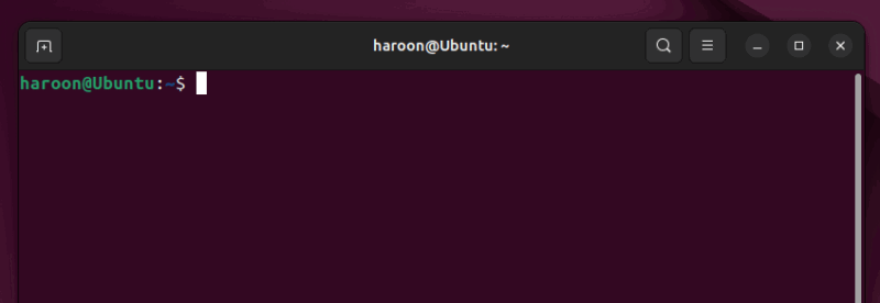 Displaying Terminal Window On Ubuntu.